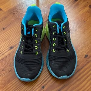 Kids Black and Blue Athletic Shoes